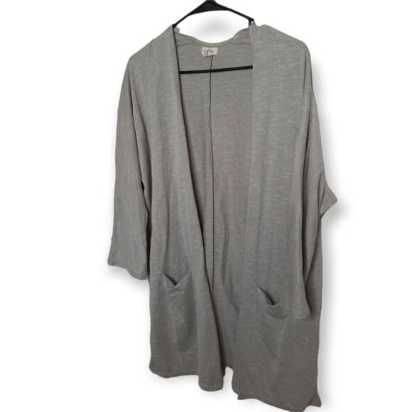 DONNI Ribbed Cardigan One Size - Picture 3 of 6